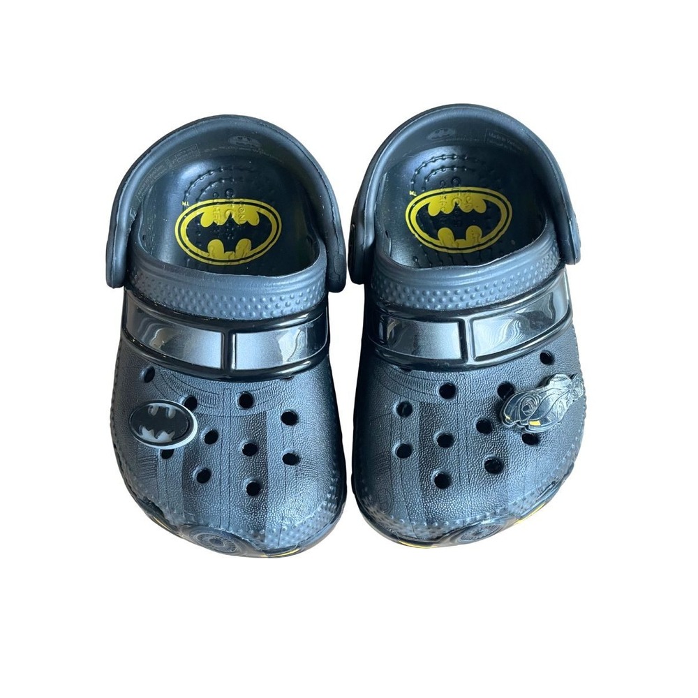 Crocs Batman Batmobile Clogs Black Toddler Size 5 Slip On Shoes